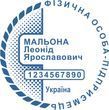 Печатка для ФОП 40мм "Ескіз 1-10" s019 фото