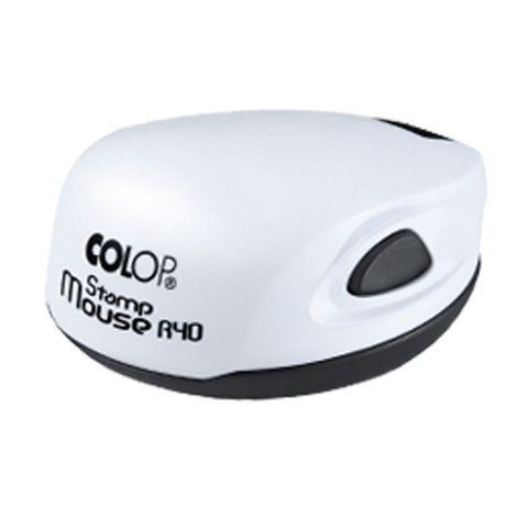 Напівавтоматична оснастка Colop Stamp Mouse r 40 (Біла) s0805 фото