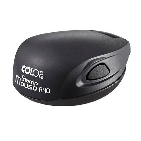Напівавтоматична оснастка Colop Stamp Mouse r 40 (Чорна) s0804 фото